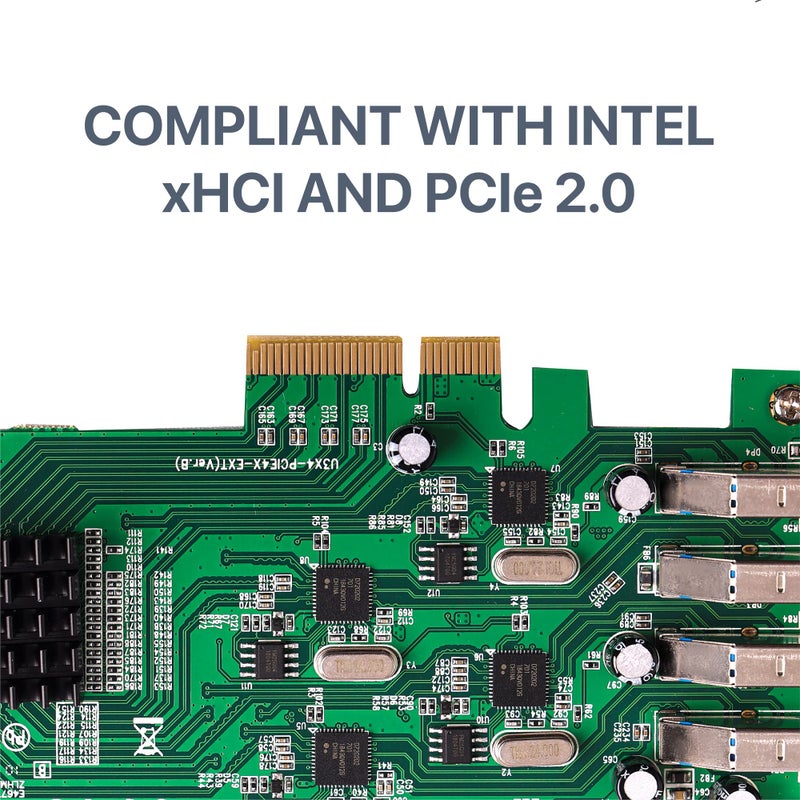 SIIG 4 Port USB 3.0 PCIe Card with 4 Dedicated 5Gbps Channels (USB 3.2 Gen 1) - Quad Core 20Gbps - UASP - SATA Power (JU-P40811-S1 - Image 4